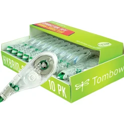 Tombow® Mono® Hybrid-Style Correction Tape, Single Line, 0.16" x 394", Clear, Pack Of 10