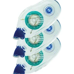 Tombow Mono Permanent Adhesive Applicator Refill, 0.33" x 39.33', Clear, Pack Of 3