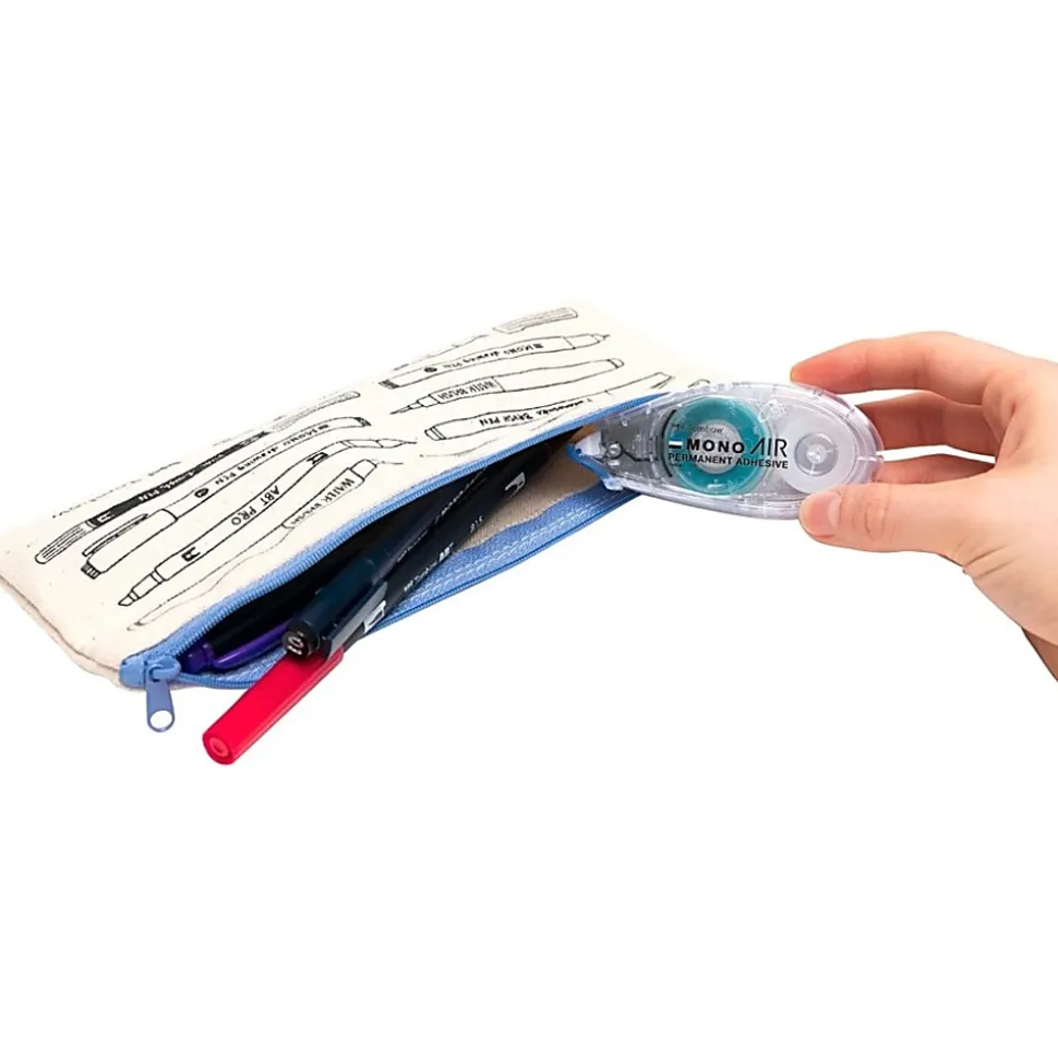 Tombow Refill 2-Pack, MONO Air Touch Adhesive - 17.50 yd Length x 0.33" Width - White - 2 / Pack