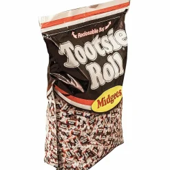 Tootsie Roll Midgees Candy - Assorted - Individually Wrapped, Resealable Container - 5 lb - 760 Bag - 1 Bag