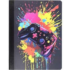 Top Flight Fashion Composition Book, 9-3/4" x 7-1/2", Wide Rule, 80 Sheets, Game Controller