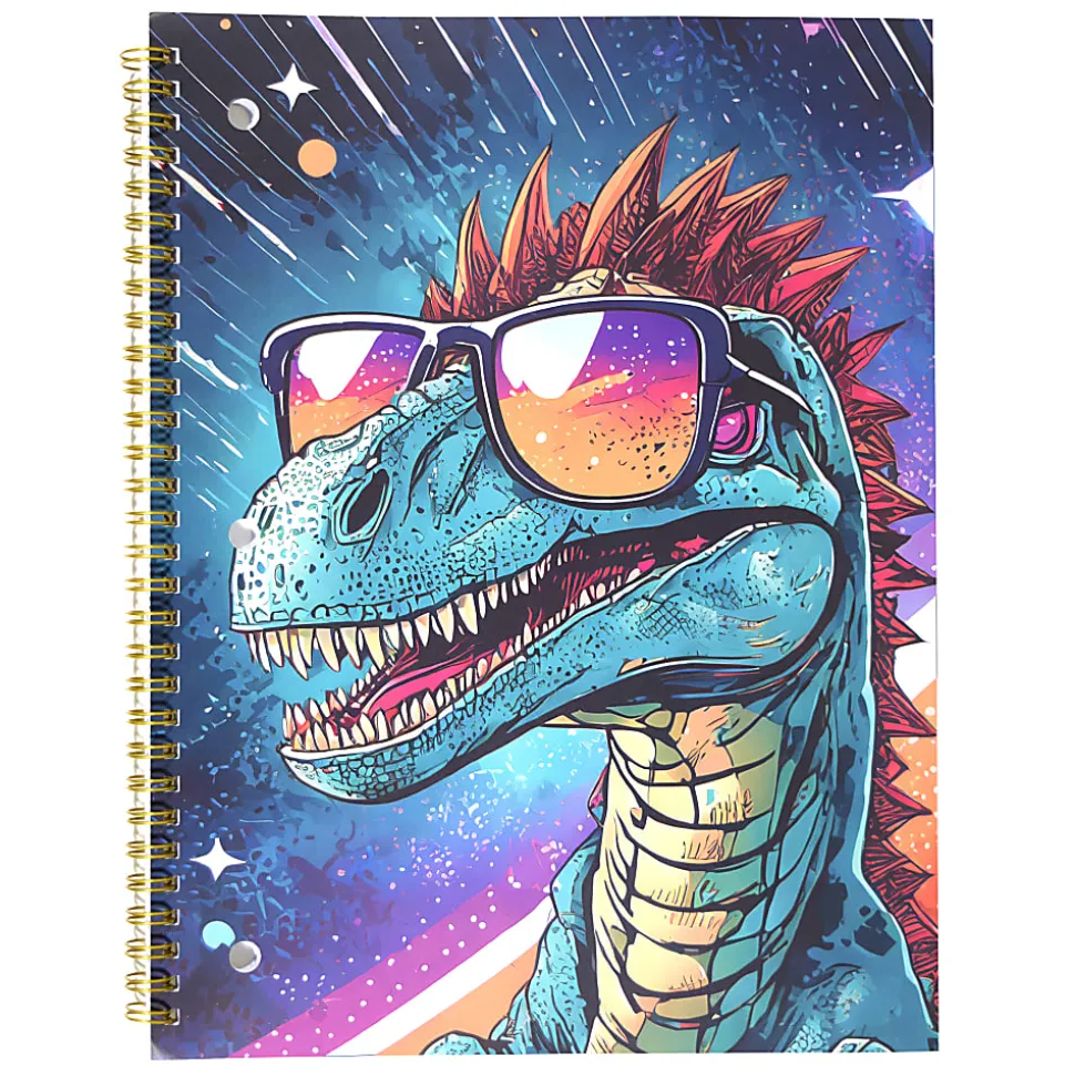 Top Flight Fashion 1-Subject Notebook, 8" x 10", 70 Sheets, Large & In Charge