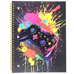 Top Flight Fashion 1-Subject Notebook, 8" x 10", 70 Sheets, Game Controller
