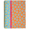 Top Flight Fashion 1-Subject Notebook, 8" x 10", 70 Sheets, Retro Daisies