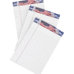 TOPS American Pride Binding Legal Writing Tablet - Jr.Legal - 50 Sheets - Strip - 16 lb Basis Weight - 75103