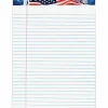 TOPS™ American Pride™ Writing Tablet, 8 1/2" x 11 3/4", 16 Lb, Legal Rule, White, 50 Sheets Per Pad, Pack Of 12 Pads