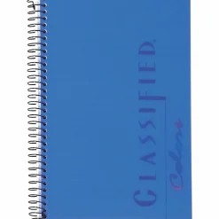 TOPS® Classified™ Colors Business Notebook, 5 1/2" x 8 1/2", 1 Subject, Narrow Ruled, 100 Sheets, Indigo Blue Cover