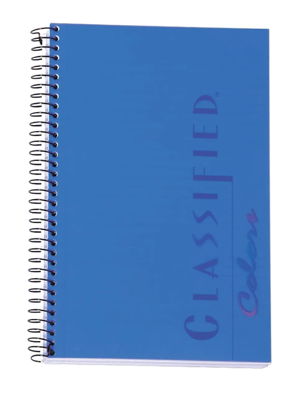 TOPS® Classified™ Colors Business Notebook, 5 1/2" x 8 1/2", 1 Subject, Narrow Ruled, 100 Sheets, Indigo Blue Cover