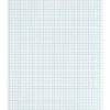 TOPS™ Cross Section Pad, 8 1/2" x 11", Quadrille Rule, 50 Sheets, White Paper/Blue Ink