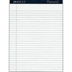 TOPS™ Docket™ Diamond Premium 100% Recycled Legal Pad, 8 1/2