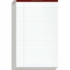 TOPS™ Docket Gold™ Premium Writing Pads, 8 1/2" x 14", Legal Ruled, 50 Sheets Per Pad , White, Pack Of 12 Pads