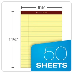 TOPS™ Docket Gold™ Premium Writing Pads, 8 1/2