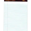 TOPS™ Docket Gold™ Premium Writing Pads, 8 1/2" x 11 3/4", Legal Ruled, 50 Sheets, White, Pack Of 6 Pads
