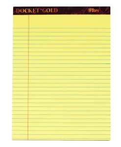 TOPS™ Docket Gold™ Premium Writing Pads, 8 1/2