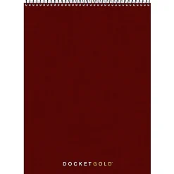 TOPS® Docket® Gold Wirebound Writing Pad, 8 1/2