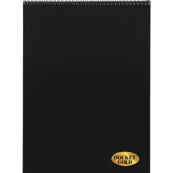 TOPS™ Docket Gold™ Wirebound Writing Tablet, 8 1/2" x 11", 70 Sheets, Canary