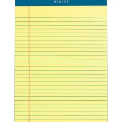 TOPS Docket Legal Rule Writing Pads - 50 Sheets - Double Stitched - 16 lb Basis Weight - 8 1/2"x11 3/4" Sheet Size - 63406
