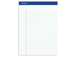 TOPS Docket Letr-Trim Legal Ruled White Legal Pads - 50 Sheets - Double Stitched - 0.34" Ruled - 16 lb Basis Weight - 0