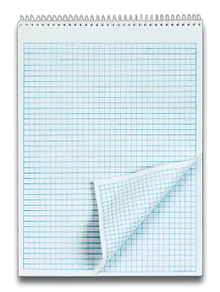 TOPS™ Docket® Wirebound Quadrille Pad, 8 1/2" x 11", 35 Sheets, White