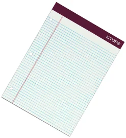 TOPS™ Double Docket™ Gold Writing Pads, 8 1/2