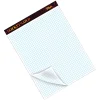 TOPS™ Double Docket® Gold Writing Pad, 8 1/2" x 11", Quad/Narrow Ruled, 160 Pages (80 Sheets), White