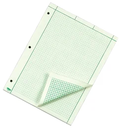 TOPS? Engineer's Computation Pad, 8 1/2" x 11", 200 Sheets, Green