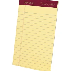 TOPS Gold Fibre Premium Jr. Legal Writing Pads - 50 Sheets - Watermark - Stapled/Glued - 0.28" Ruled - 20029