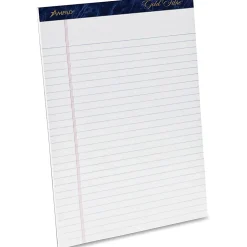 TOPS Gold Fibre Ruled Perforated Writing Pads, Letter Size, 50 Sheets, Pack Of 4
