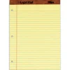 TOPS™ 3-Hole Punched Perforated Writing Pads, 8 1/2" x 11 3/4", Legal Ruled, 50 Sheets, Canary, Pack Of 12 Pads