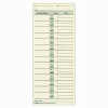 TOPS® Job Cards Time Cards, 8.5" x 3.5", Green Ink/Manila Paper, Box Of 500