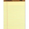 TOPS Letr-trim Perforated Legal Pads - 50 Sheets - Double Stitched - 0.34" Ruled - 16 lb Basis Weight - 7532