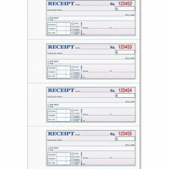 TOPS™ Manifold Receipt Book, 3-Part, 7 5/8
