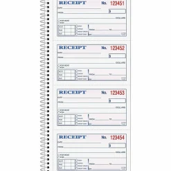 TOPS™ Money/Rent Receipt Book, 2-Part, Carbonless, 11" x 5 1/4", White/Canary