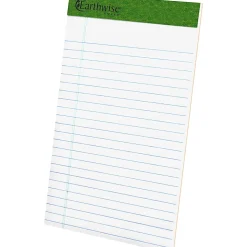 TOPS Perforated Jr. Legal Rule Pads,  5" x 8", Legal Rule, 50 Sheets Per Pad, White, Pack Of 12