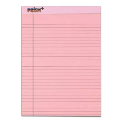 TOPS™ Prism+™ Color Writing Pads, 8 1/2" x 11 3/4", 100% Recycled, Legal Ruled, 25 Sheets, Rose, Pack Of 12 Pads