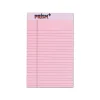 TOPS™ Prism+™ Color Writing Pads, 5" x 8", Legal Ruled, 25 Sheets, Rose, Pack Of 12 Pads