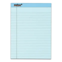 TOPS™ Prism+™ Color Writing Pads, 8 1/2" x 11 3/4", 100% Recycled, Legal Ruled, 25 Sheets, Blue, Pack Of 12 Pads