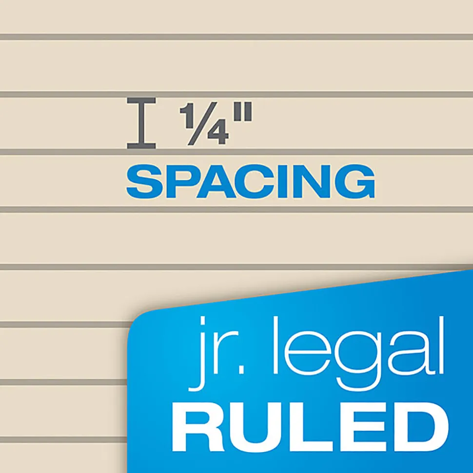 TOPS™ Prism+™ Color Writing Pads, 5" x 8", 100% Recycled, Legal Ruled, 50 Sheets Per Pad, Assorted Colors, Pack Of 6 Pads