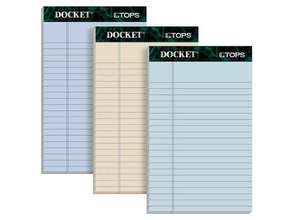 TOPS™ Prism+™ Color Writing Pads, 5" x 8", 100% Recycled, Legal Ruled, 50 Sheets Per Pad, Assorted Colors, Pack Of 6 Pads