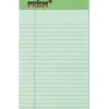 TOPS™ Prism+™ Color Writing Pads, 5" x 8", Legal Ruled, 50 Sheets, Green, Pack Of 12 Pads