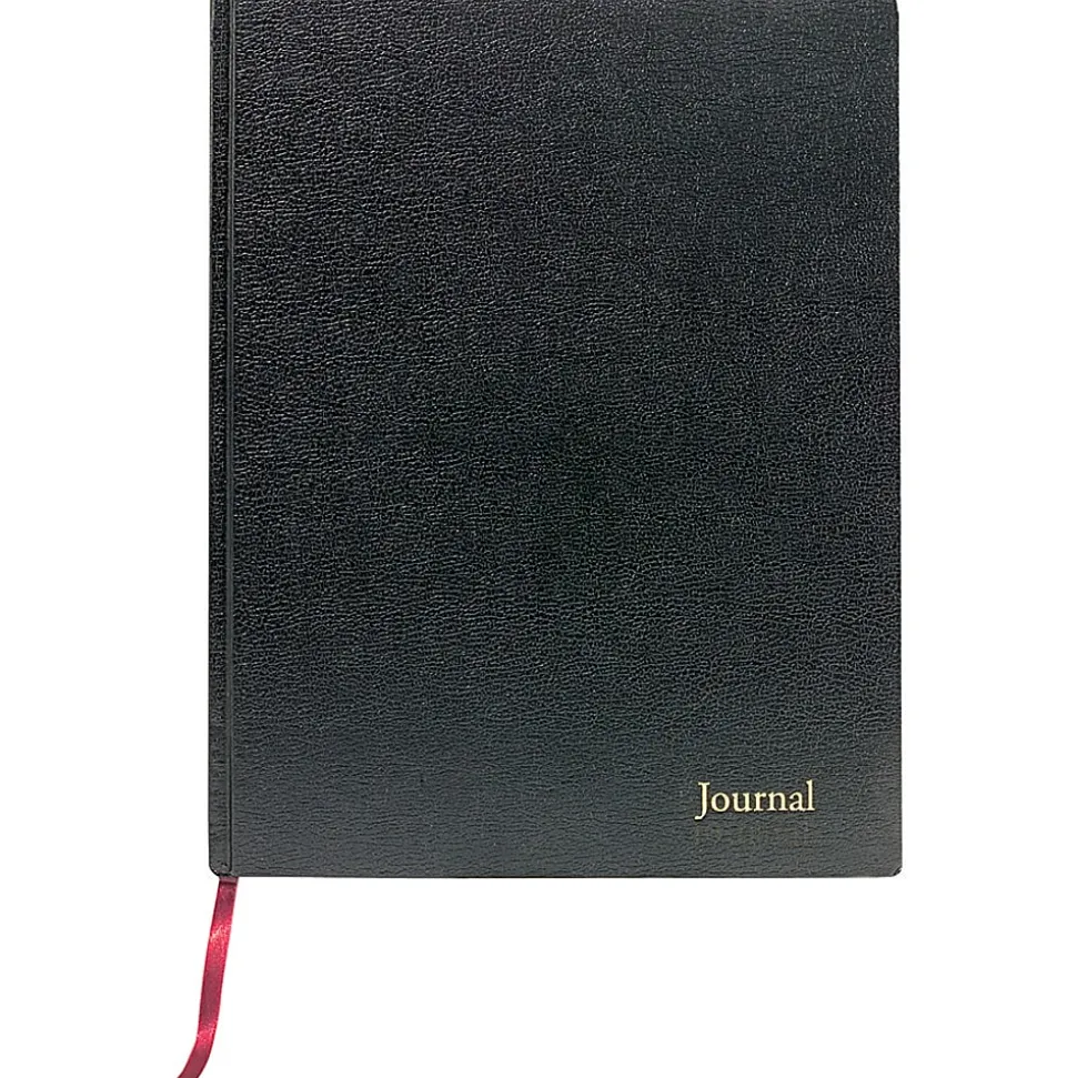 TOPS™ Professional Business Journal With Planning Pages, 8 1/2" x 11", Legal Ruled, 80 Sheets, Black