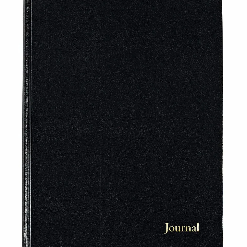 TOPS™ Professional Business Journal With Planning Pages, 8 1/2" x 11", Legal Ruled, 80 Sheets, Black