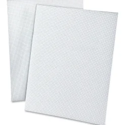 TOPS™ Quadrille Pads With Heavyweight Paper, 8 x 8 Squares/Inch, 50 Sheets, White