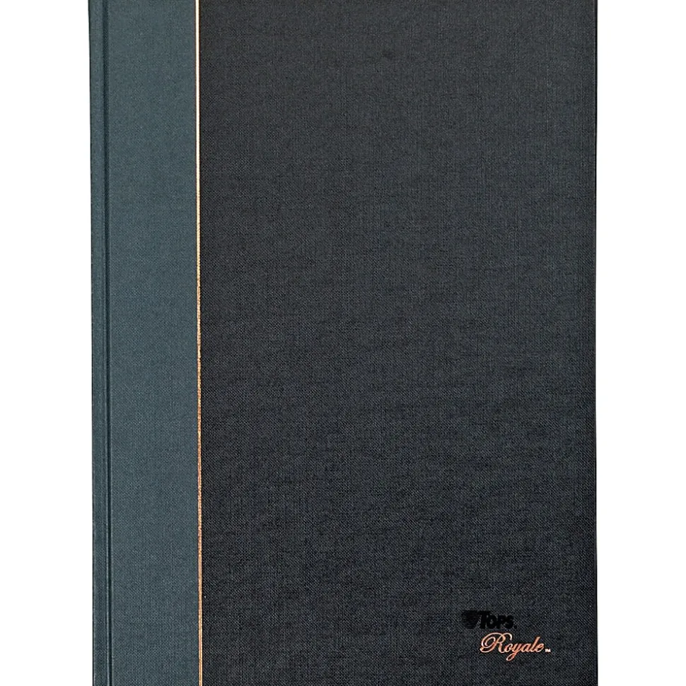 TOPS® Royale Casebound Notebook, 8 1/4" x 11 3/4", Legal Ruled, 96 Sheets, Gray