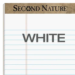 TOPS™ Second Nature® 100% Recycled Writing Pads, 8 1/2