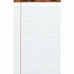 TOPS The Legal Pad Writing Pad - 50 Sheets - Double Stitched - 0.34" Ruled - 16 lb Basis Weight - Legal - 75731