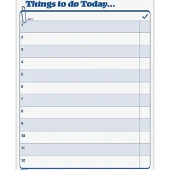 TOPS Things To Do Today Pad - 100 Sheet(s) - 11" x 8 1/2" Sheet Size - White Sheet(s) - Blue Print Color - 100 / Pad
