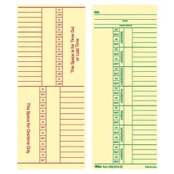 TOPSĀ® Time Cards (Replaces Original Card K14-15), Named Days, 2-Sided, 8 1/4" x 3 3/8", Box Of 500