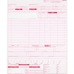 TOPS® UB-04 Forms, 1 Part, White, 8 1/2" x 11", Box Of 2,500