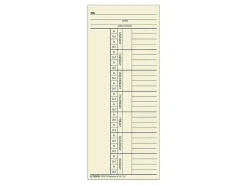 TOPS - Weekly time card - week to page - 100 sheets -